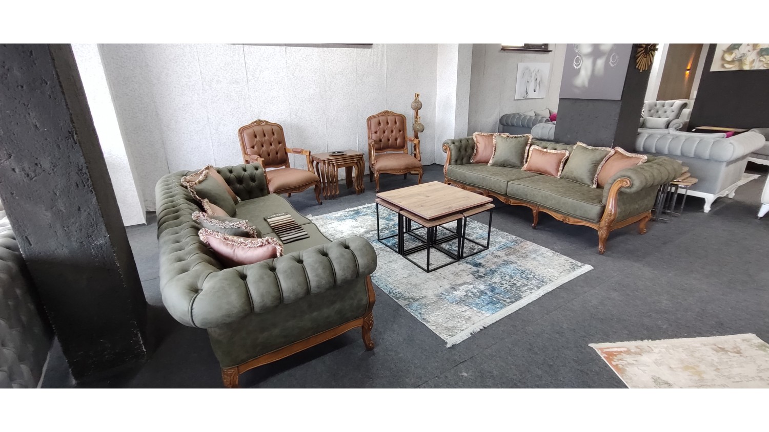 Avangard İtalyan Chester Koltuk Takımı