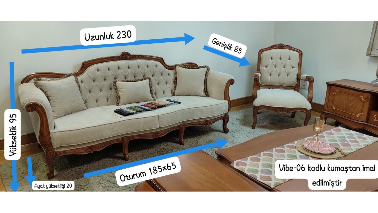 Roma Chester Koltuk Takımı