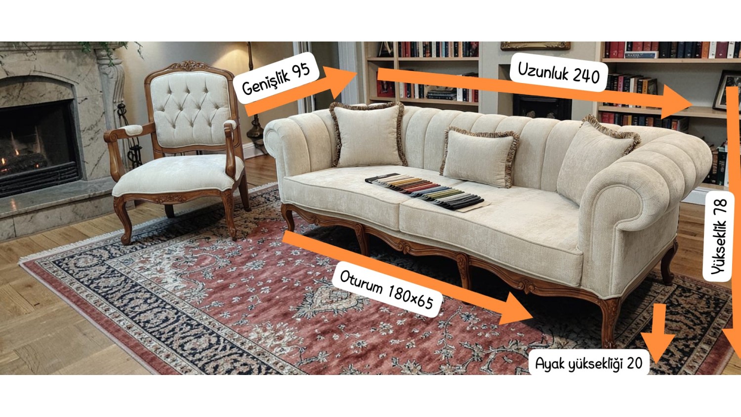 Roma Chester Koltuk Takımı