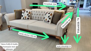 Roza Chester Koltuk Takımı